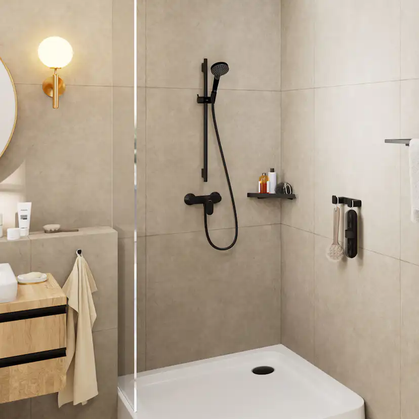 Duschset Hansgrohe Vernis Blend Vario 65 cm Mattsvart