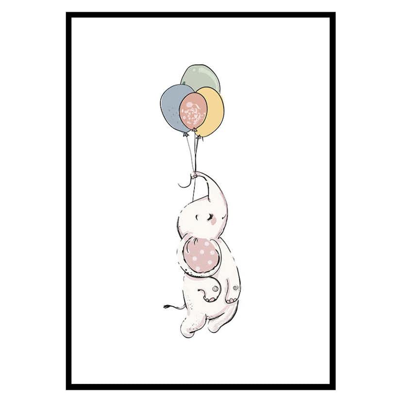 Poster Gallerix Animals And Balloons No4