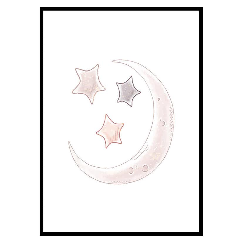 Poster Gallerix Moon And Stars