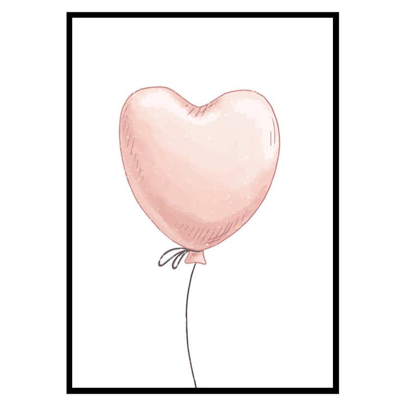 Poster Gallerix Heart Shaped Balloon