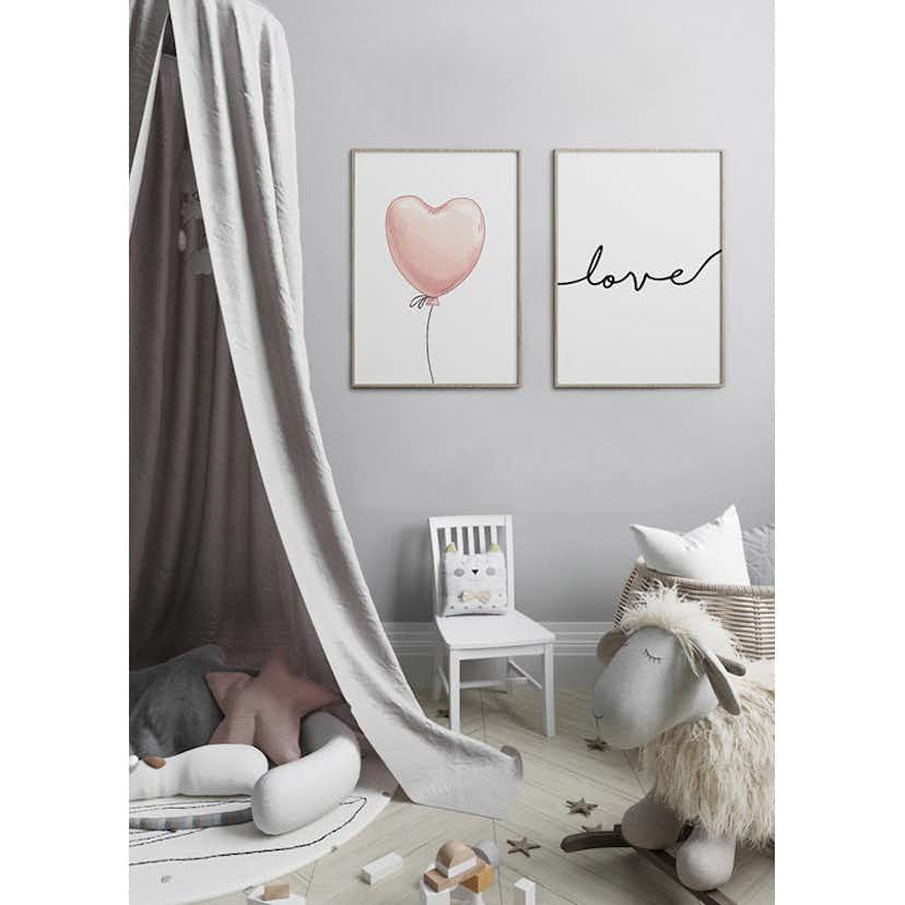 Poster Gallerix Heart Shaped Balloon