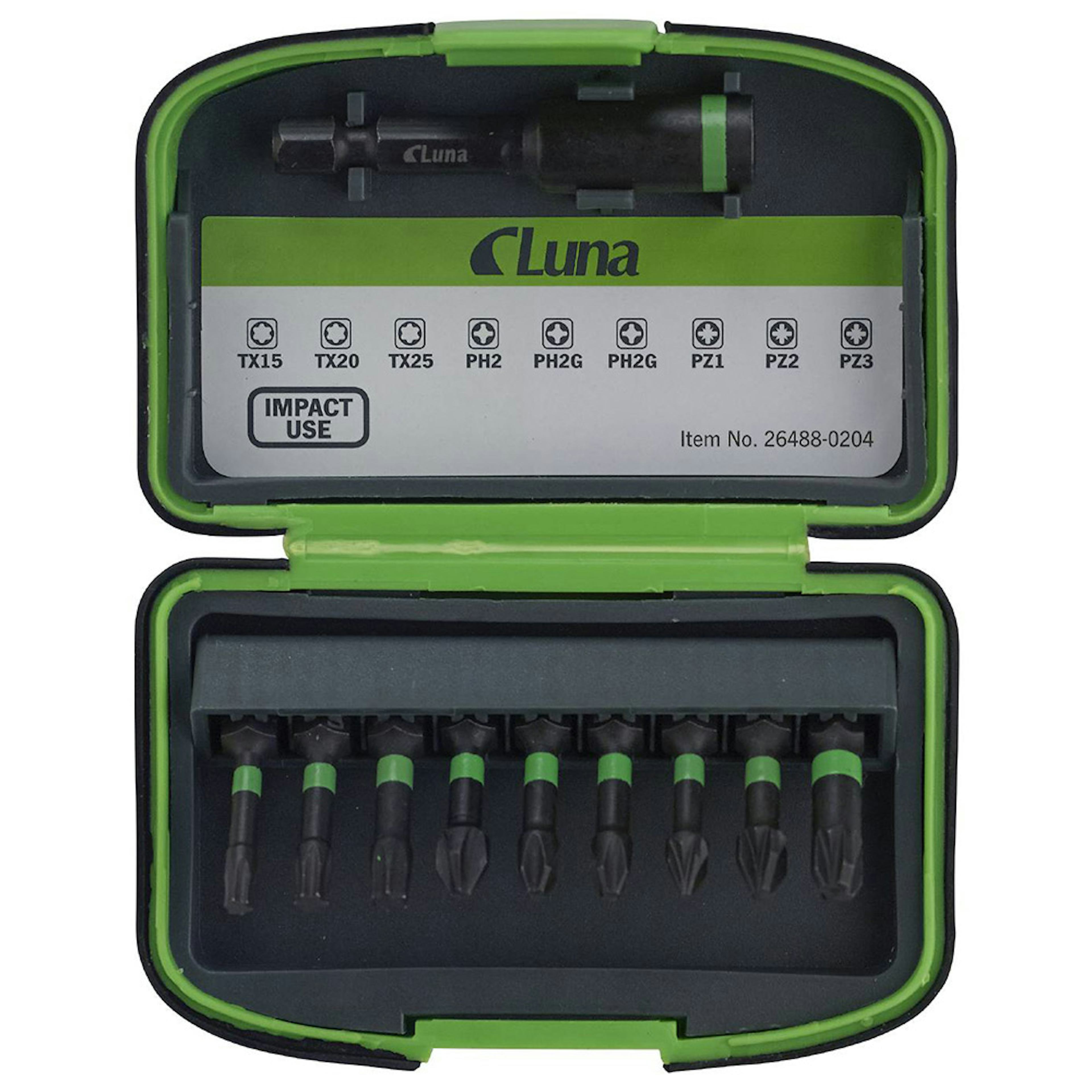 Bitssats Luna Tools 10 Delar Impact Mix