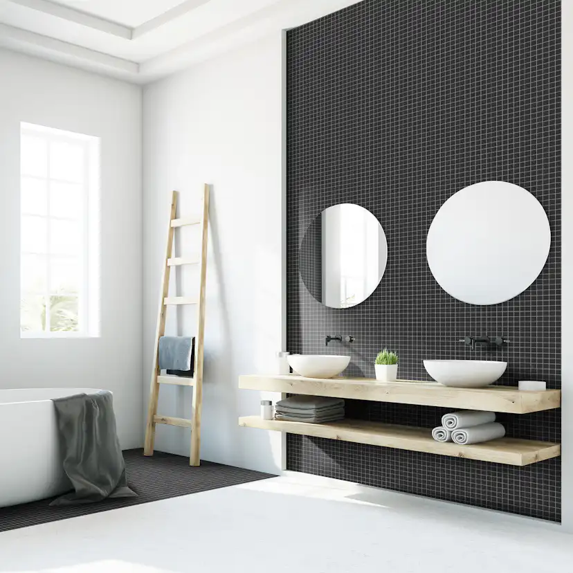 Klinker Arredo Fojs Collection Svart Mosaic Glossy 3x3 cm