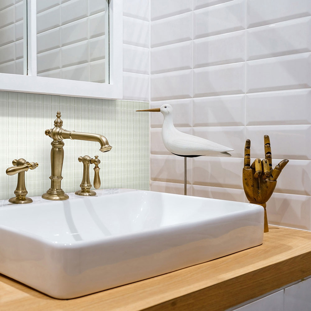 Kristallmosaik Arredo Ljusgrå Blank 2,3x2,3 cm