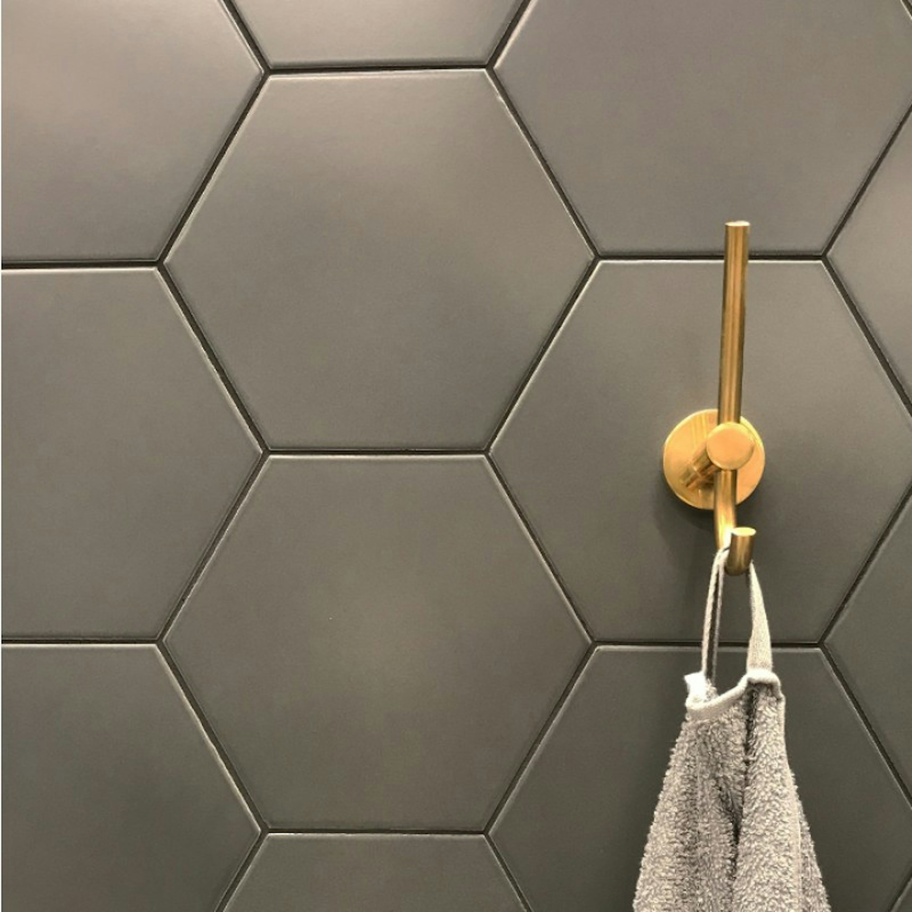 Klinker Ape Hexagon Graphite Grå 18x20 cm