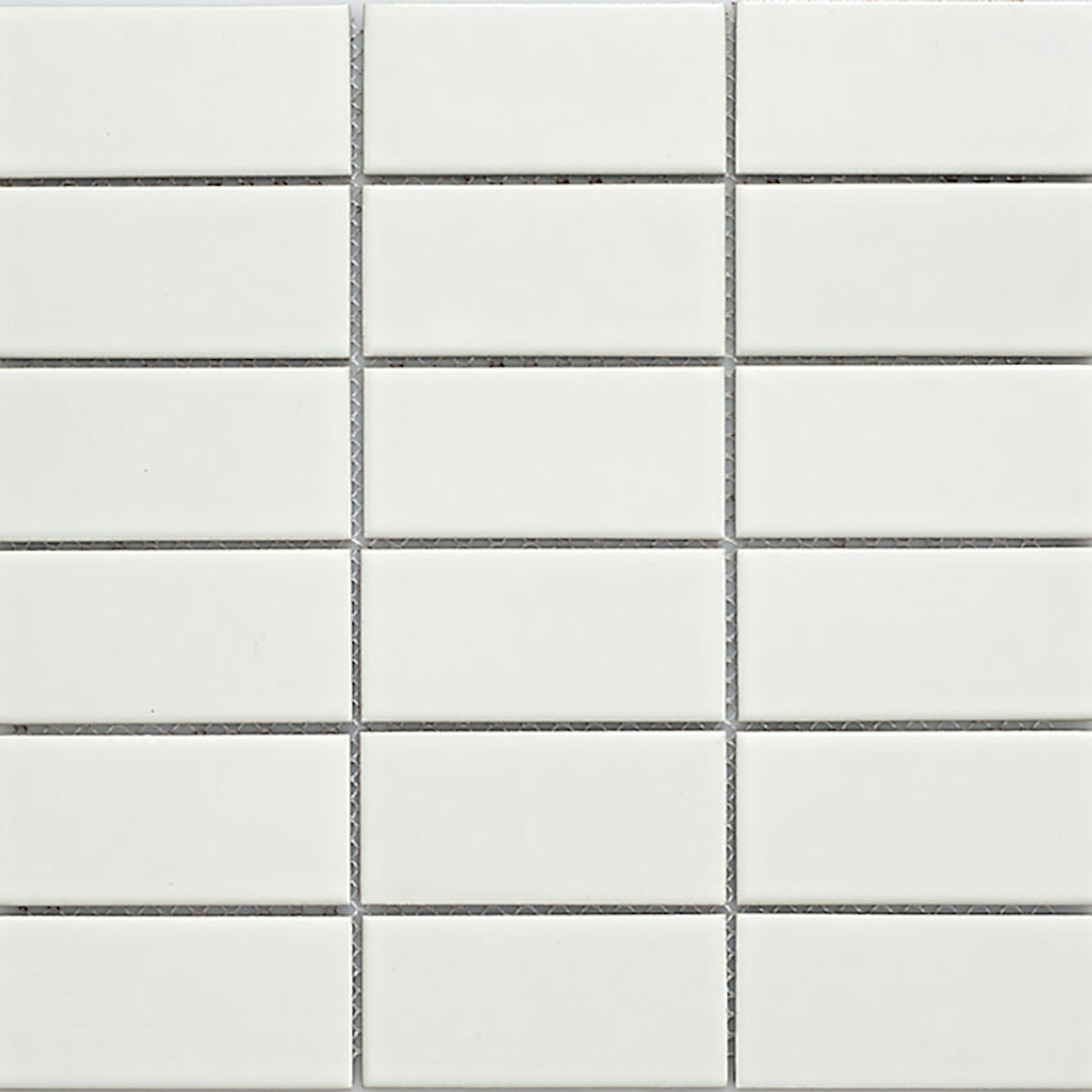 Klinkermosaik Arredo Titan Vit Matt 5x10 cm