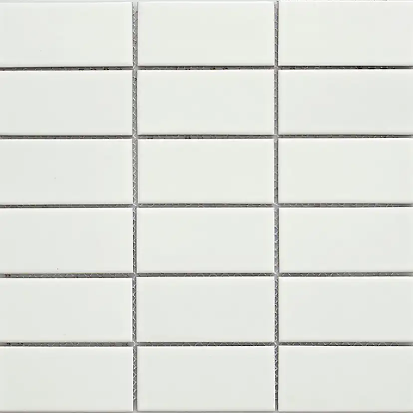 Klinkermosaik Arredo Titan Vit Matt 5x10 cm
