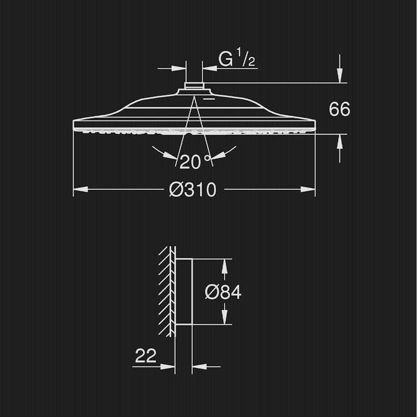 Takdusch Grohe Rainshower SmartConnect 310