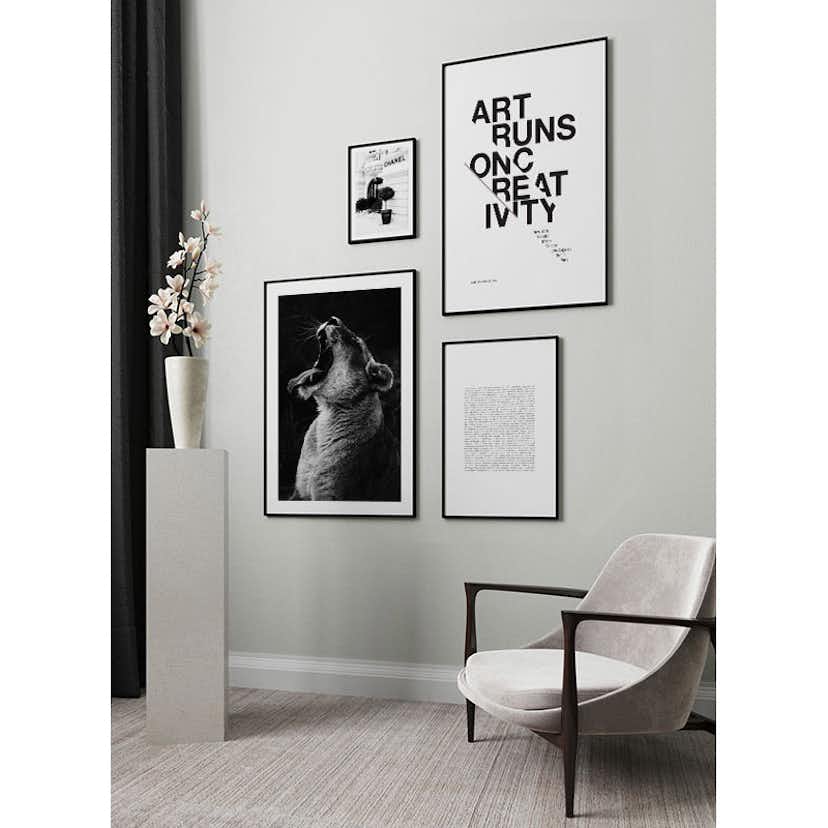 Poster Gallerix Yawning Lion