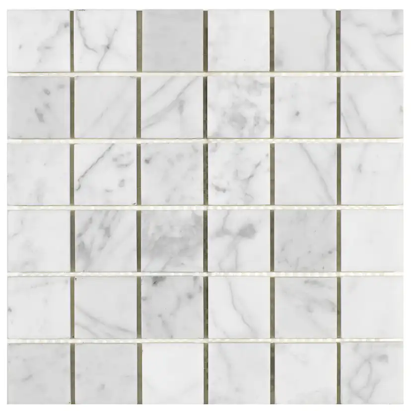 Mosaik Arredo Marmor Arredo Carrara Matt Vit 5x5 cm
