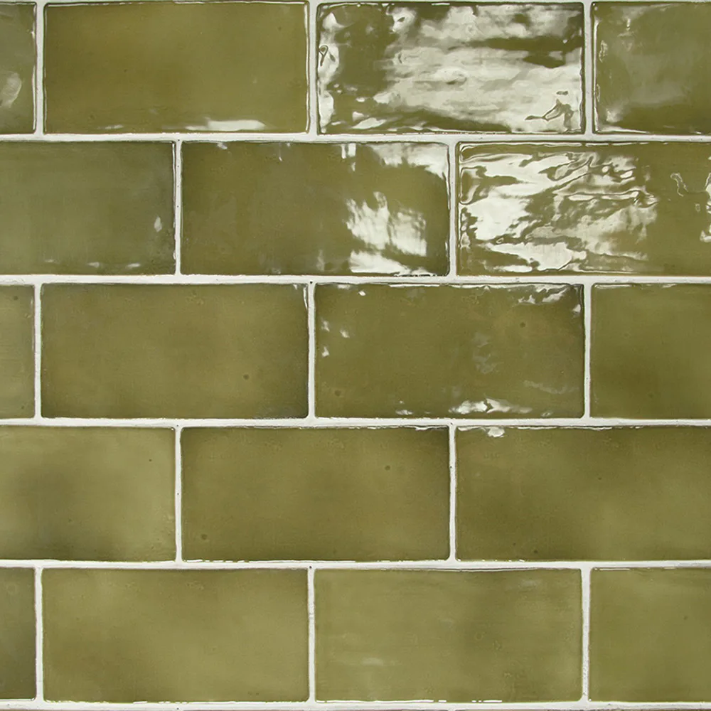 Kakel Lhådös Glaciär Grön 7,5x15 cm