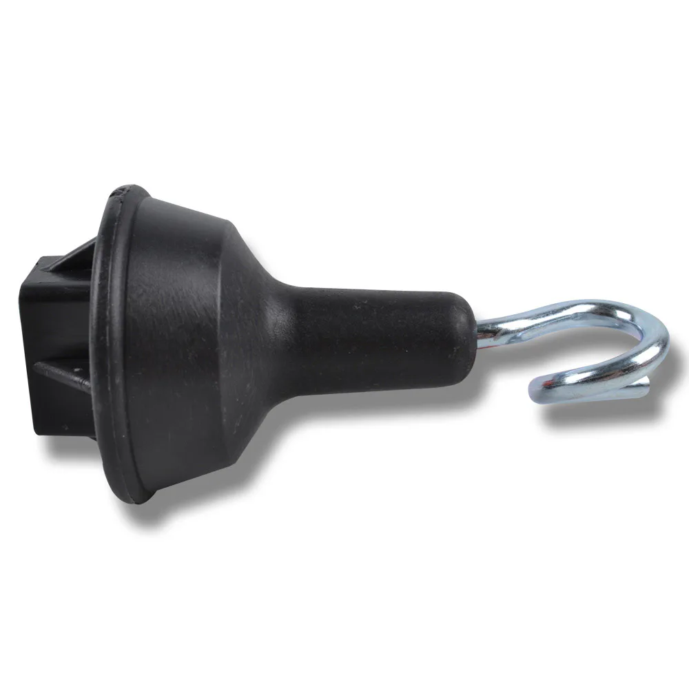 Toppisolator Swedguard + till Fjäderstålstolpe