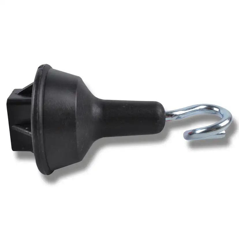 Toppisolator Swedguard + till Fjäderstålstolpe