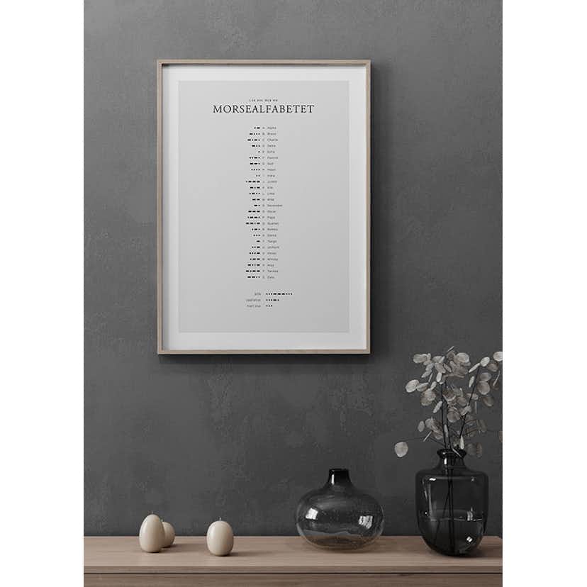 Poster Gallerix Morsealfabetet