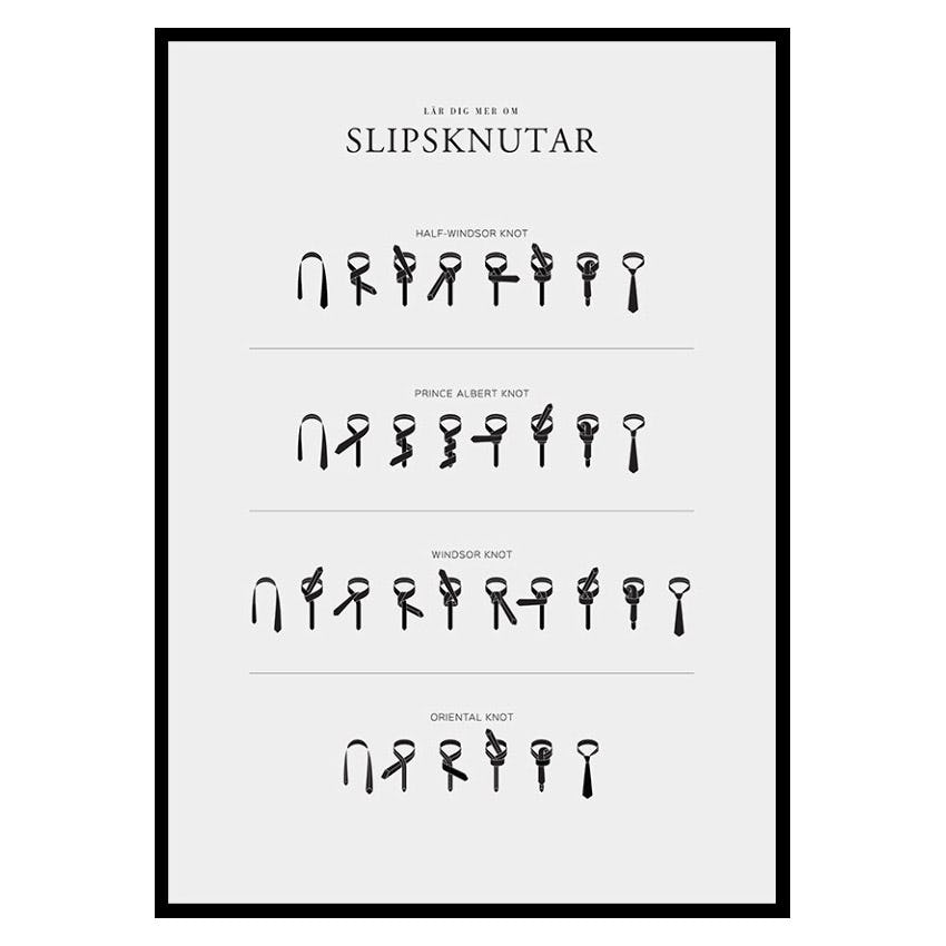 Poster Gallerix Slipsknutar