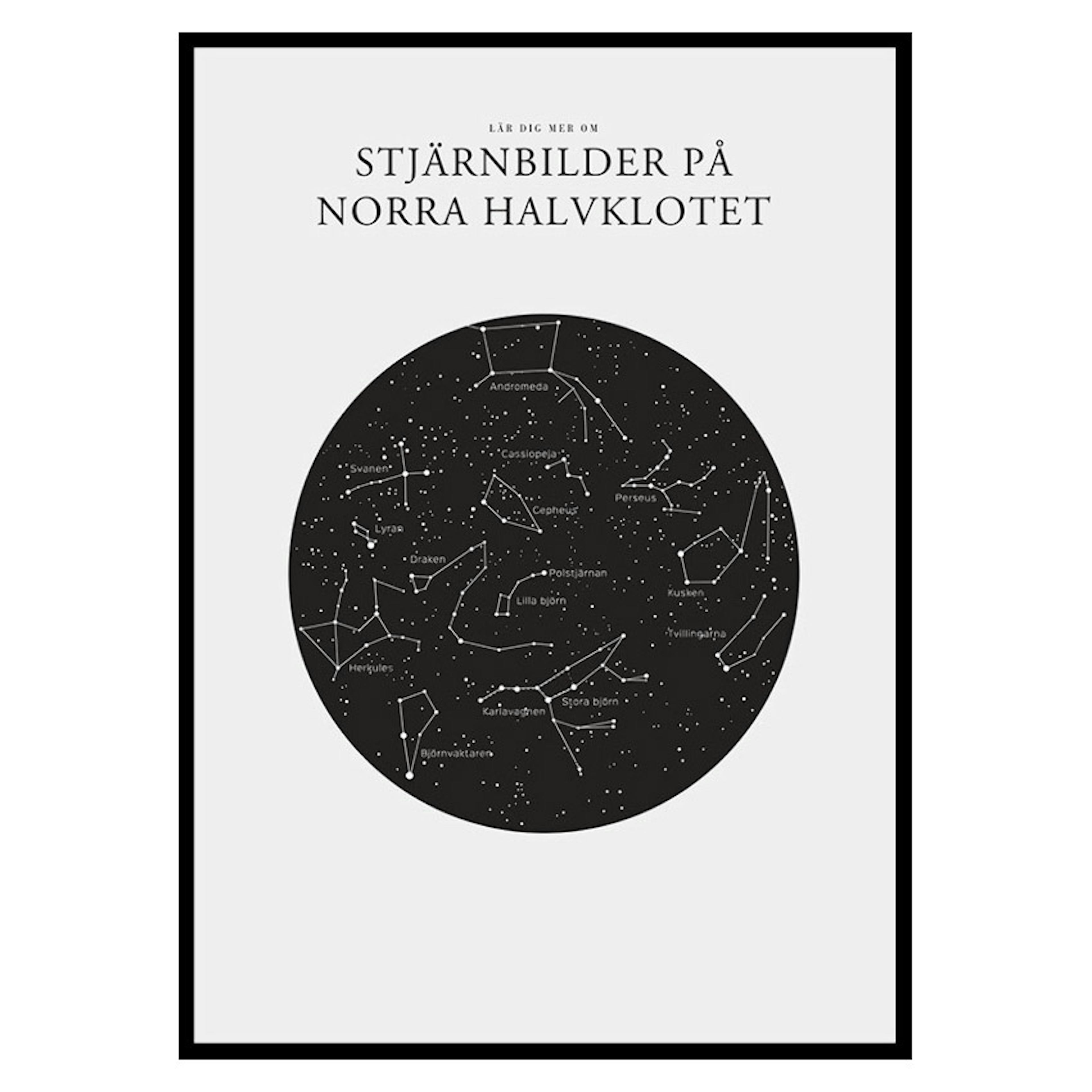 Poster Gallerix Stjärnbilder På Norra Halvklotet