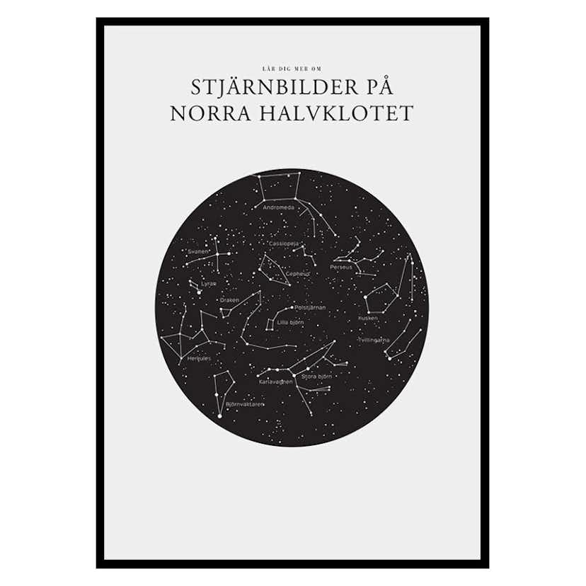 Poster Gallerix Stjärnbilder På Norra Halvklotet