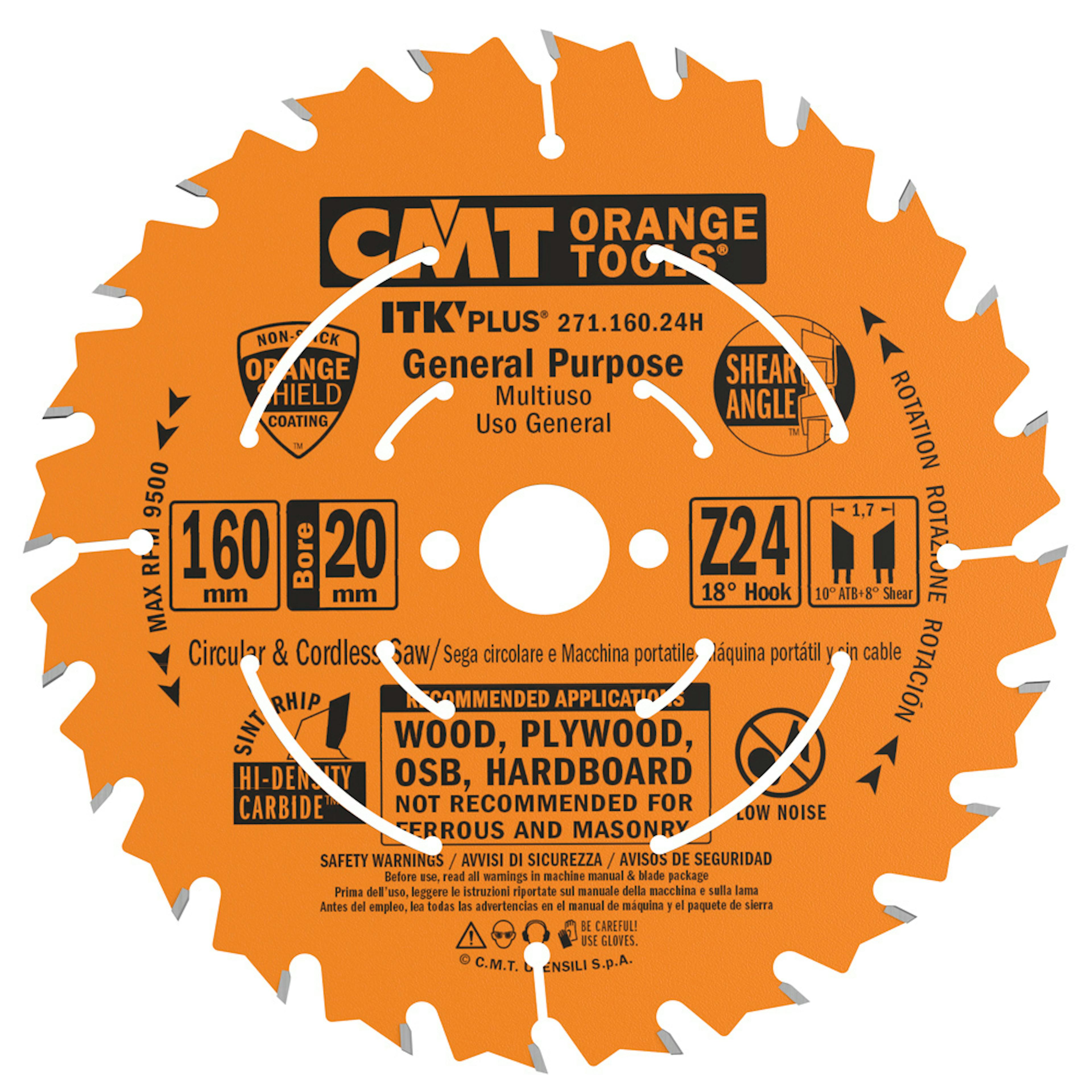 Sågklinga CMT Orange Tools ITK-Plus klyv/kap