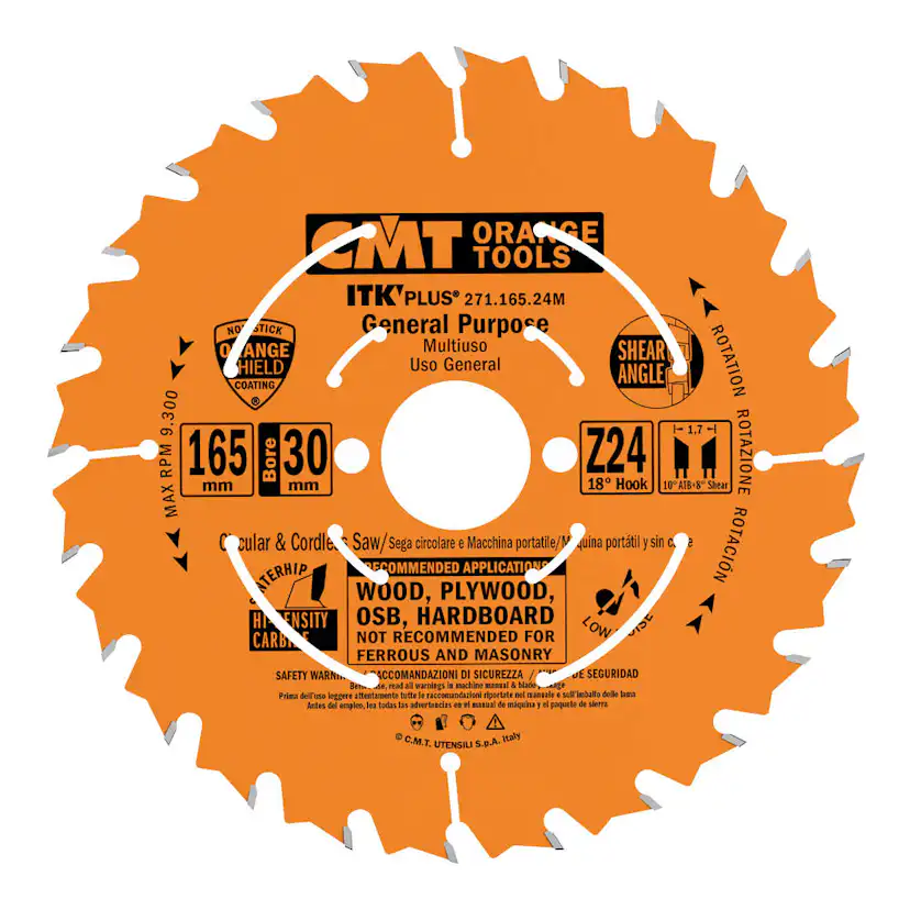 Sågklinga CMT Orange Tools ITK-Plus klyv/kap