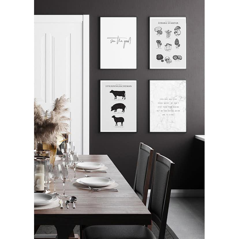 Poster Gallerix Ätbara Svampar