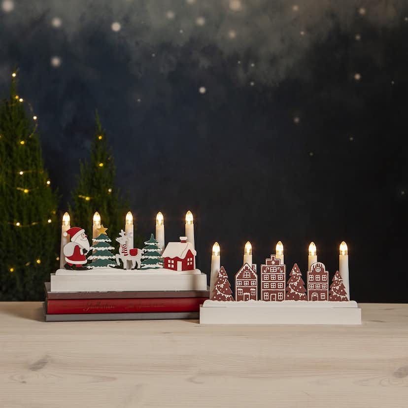 Adventsljusstake Star Trading Billy BO 5-Armad Batteridriven