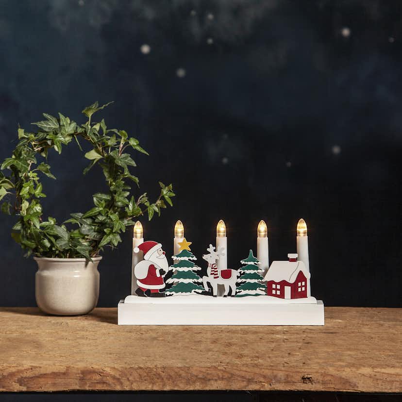 Adventsljusstake Star Trading Billy BO 5-Armad Batteridriven