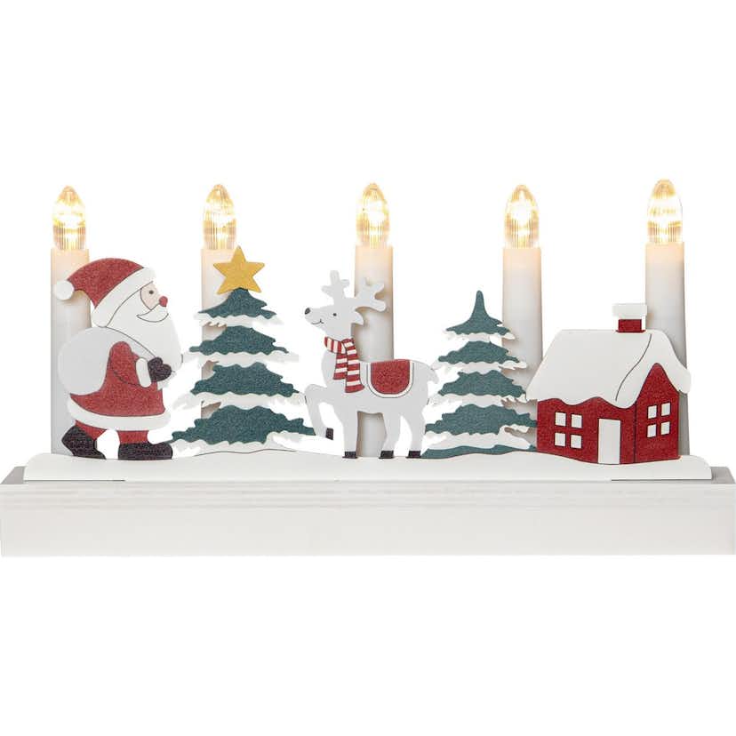 Adventsljusstake Star Trading Billy BO 5-Armad Batteridriven