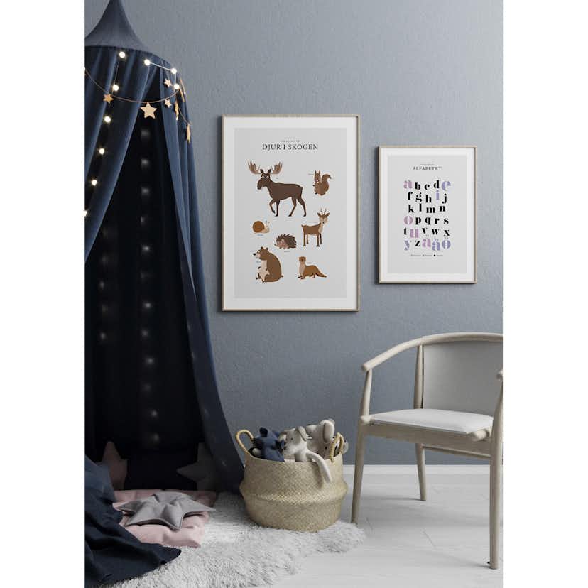 Poster Gallerix Djur I Skogen