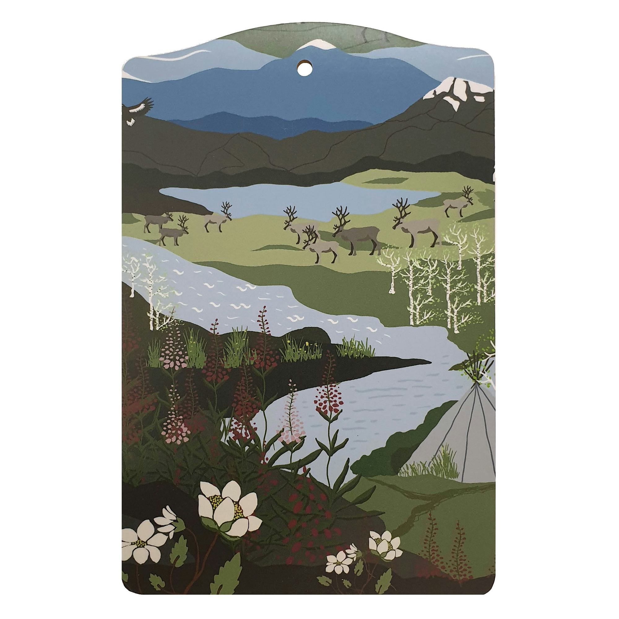 Skärbräda Arvidssons Textil Fjällvandring 20x30 cm