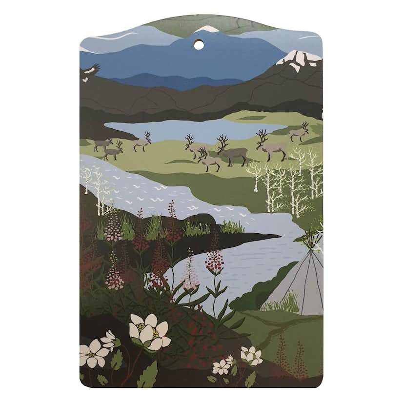 Skärbräda Arvidssons Textil Fjällvandring 20x30 cm