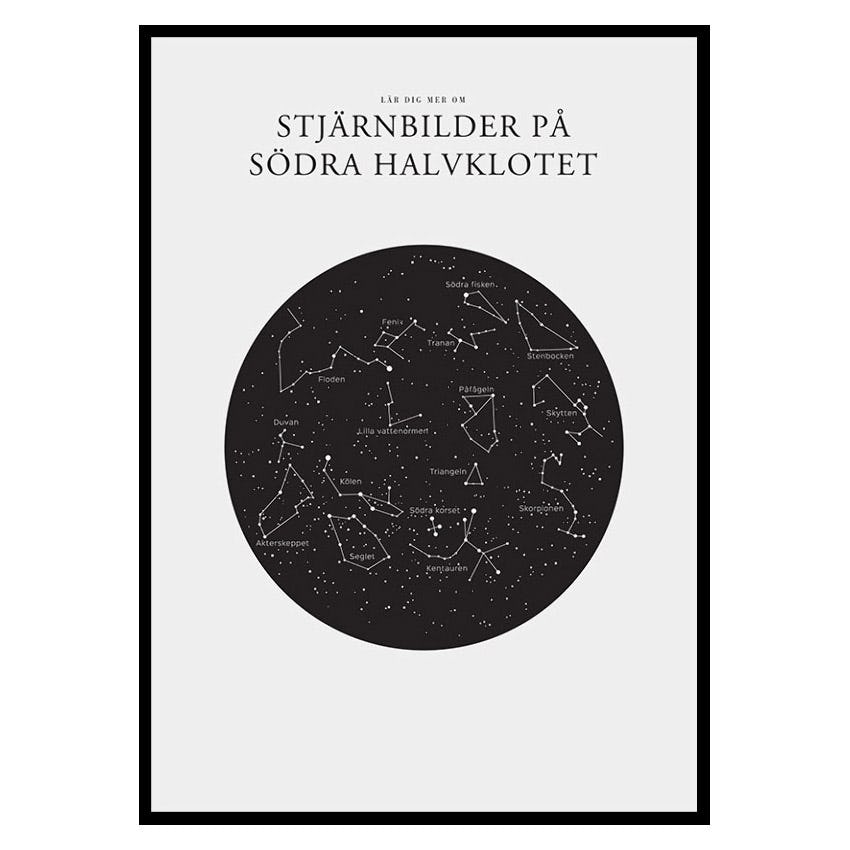 Poster Gallerix Stjärnbilder På Södra Halvklotet