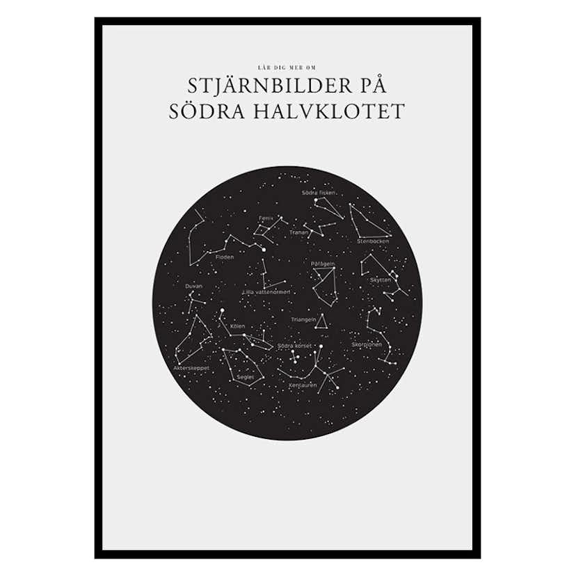 Poster Gallerix Stjärnbilder På Södra Halvklotet