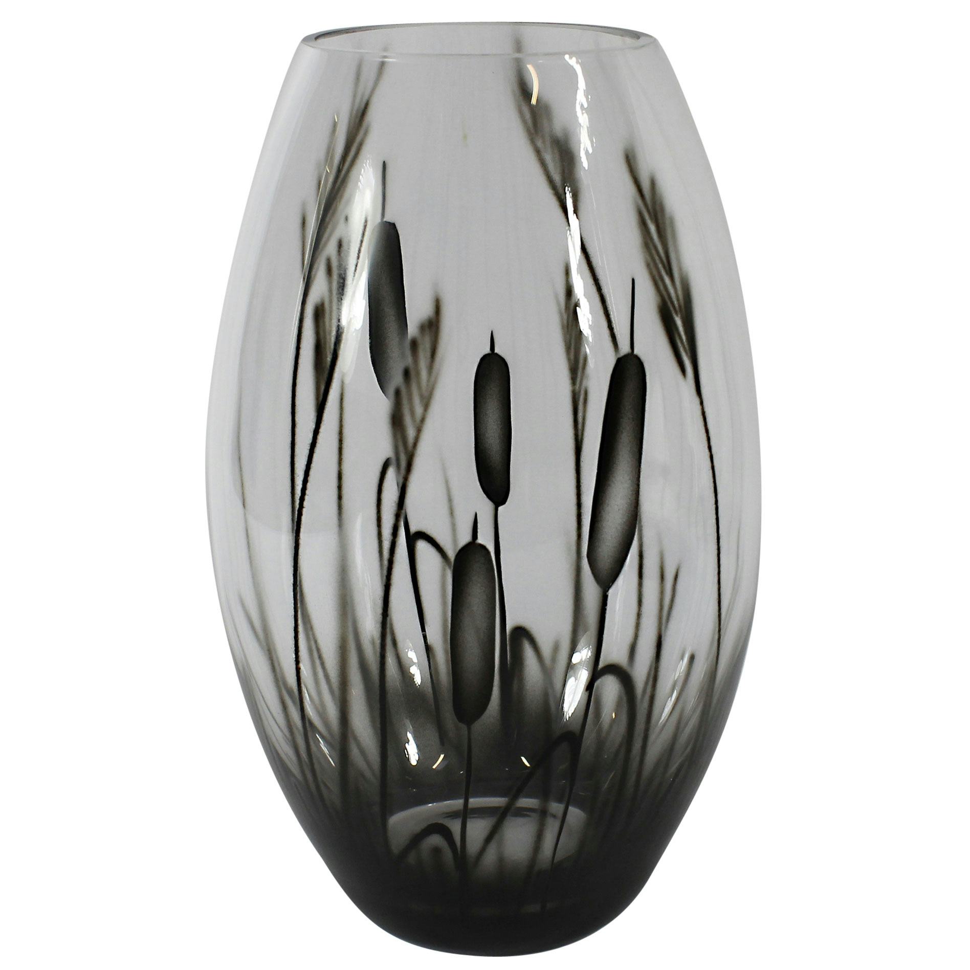 Vas Nybro Crystal Kaveldun Konvex 26 cm