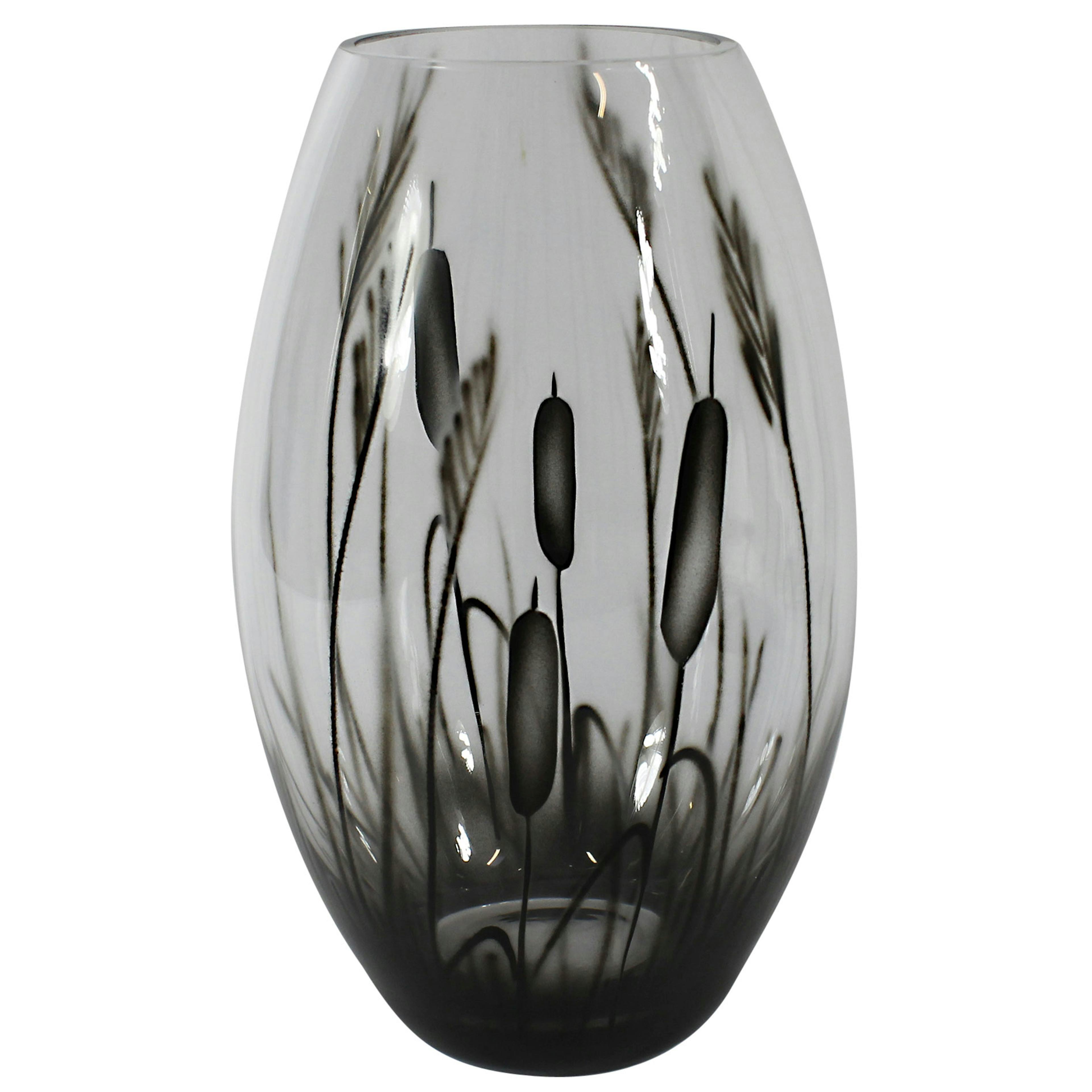 Vas Nybro Crystal Kaveldun Konvex 26 cm