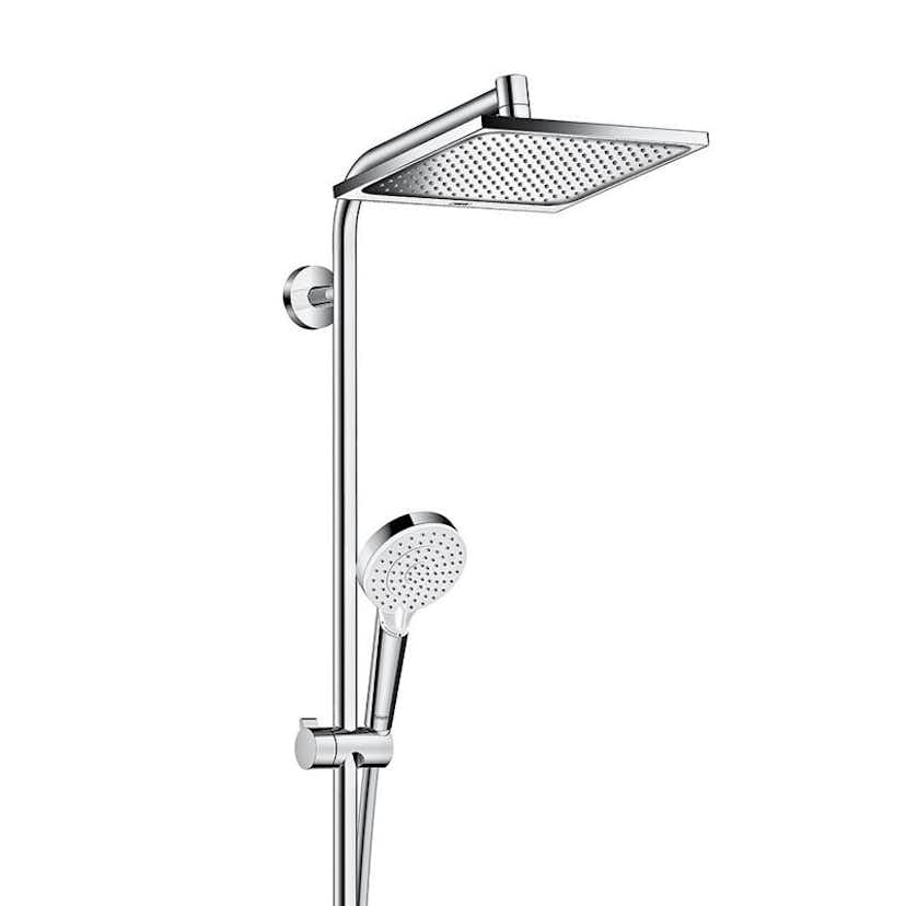 Takduschset Hansgrohe Crometta E Showerpipe 240 1-jet med Badkarsblandare