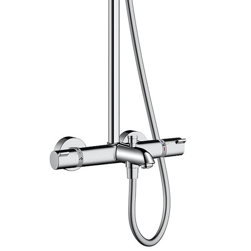 Takduschset Hansgrohe Crometta E Showerpipe 240 1-jet med Badkarsblandare