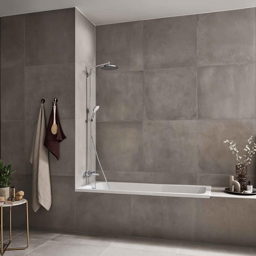 Takduschset Hansgrohe Crometta S 240 med Badkarsblandare