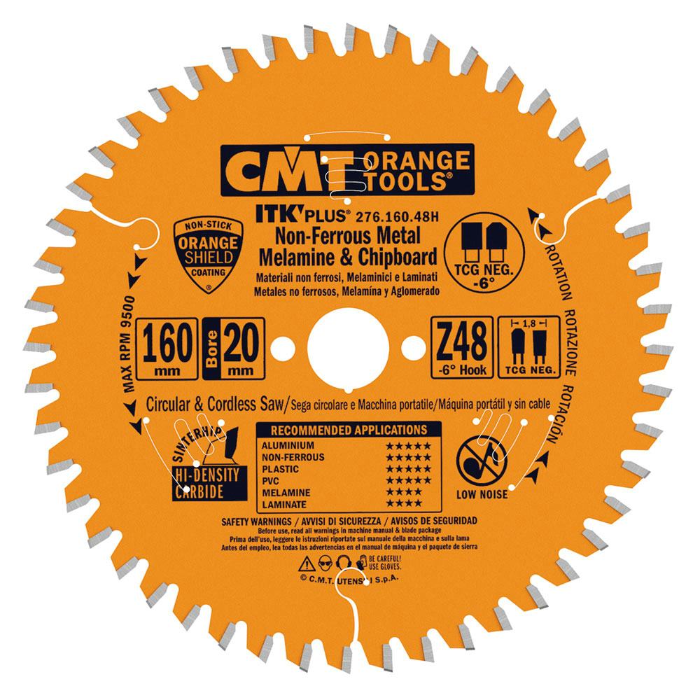 Sågklinga CMT Orange Tools fintandad NE Neg Alu/Plast