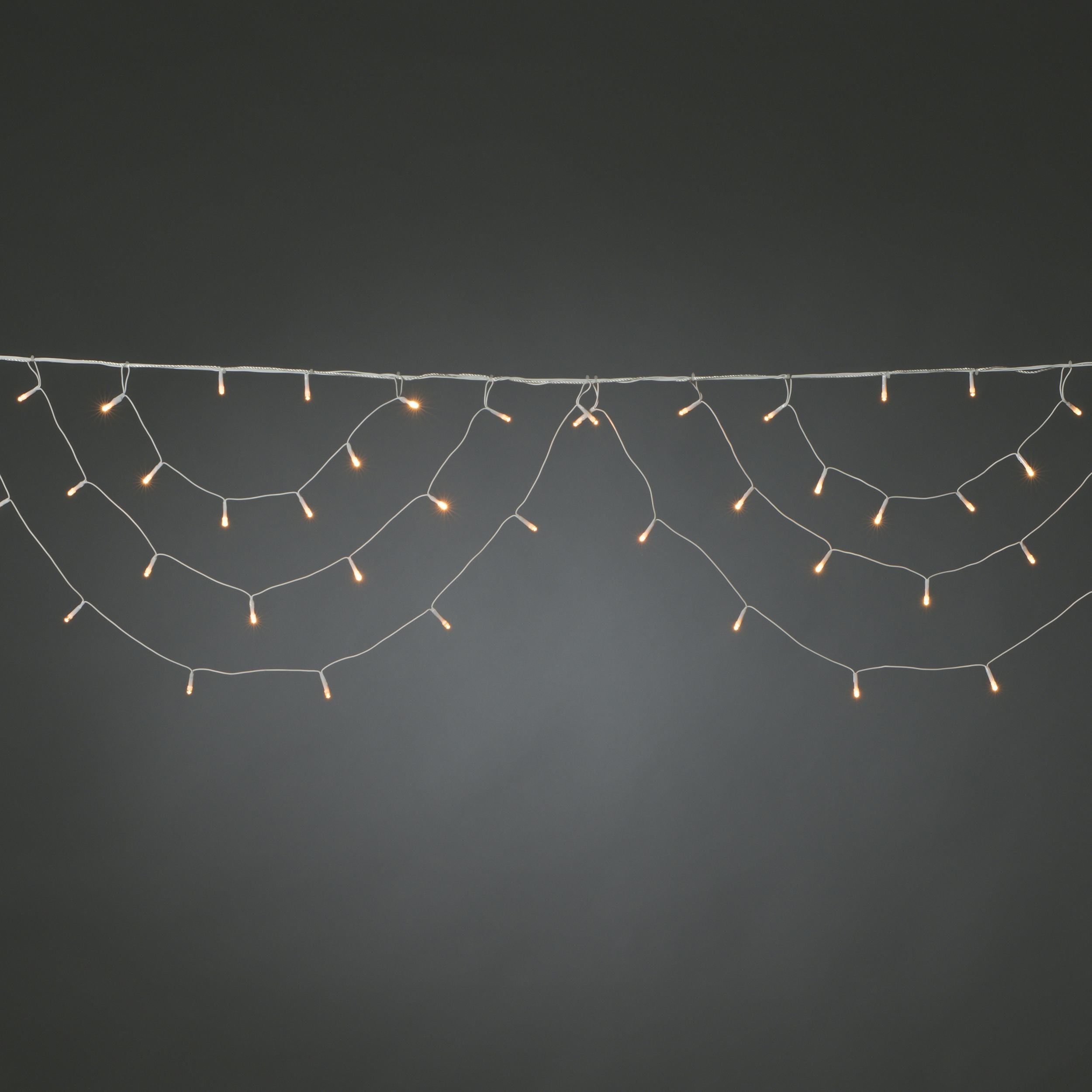 Istappsslinga Gnosjö Konstsmide Bågar 184L Amber LED