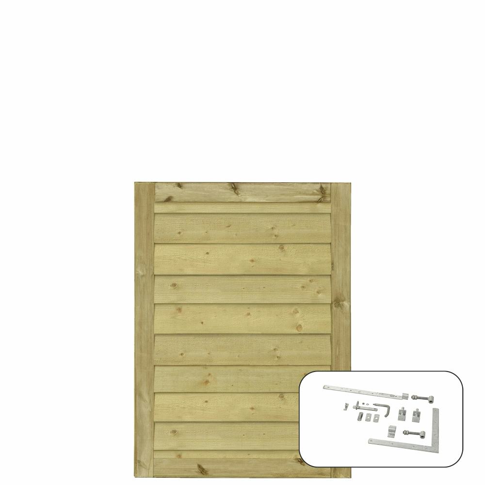 Enkelgrind PLUS Klink inkl. Beslag 100 x 125 cm