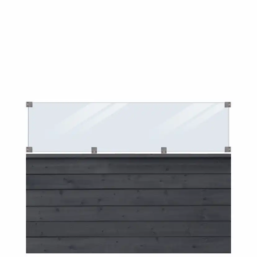 Profilstaket PLUS Klink Med Glas 174 x 125 cm