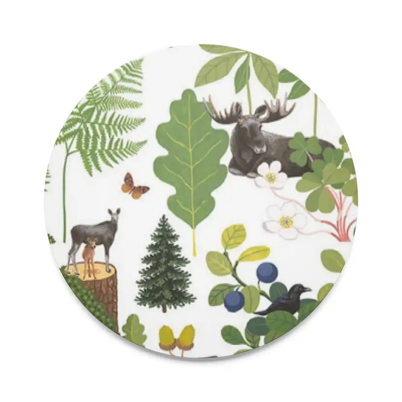 Grytunderlägg Arvidssons Textil Skogsliv Rund