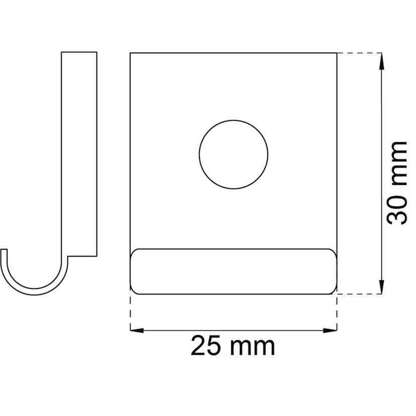 Spegelklammer Habo 300
