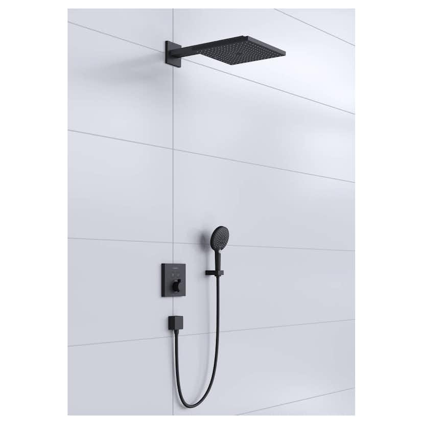 Takduschset Hansgrohe Raindance E ShowerSelect Mattsvart