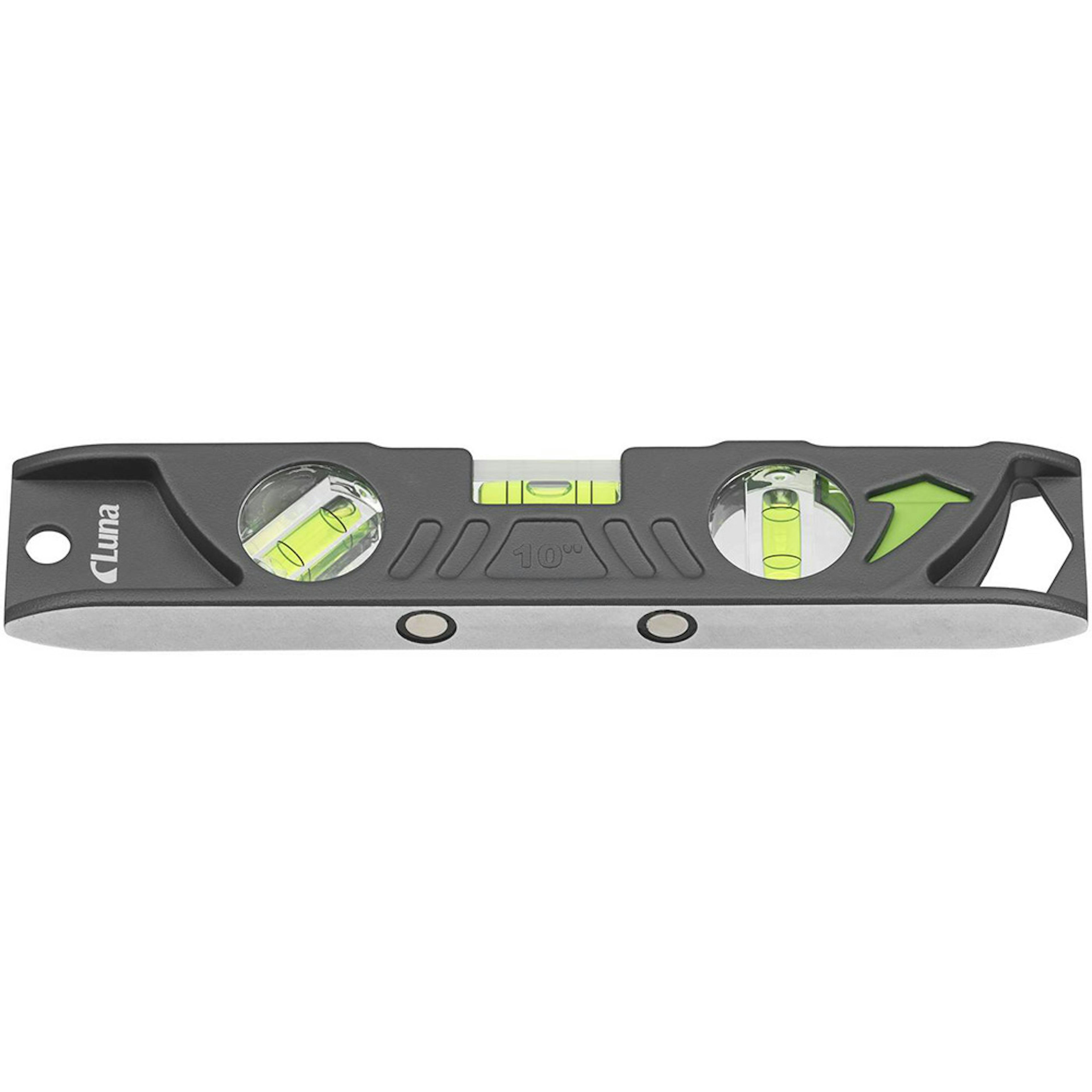 Torpedvattenpass Luna Tools av aluminium