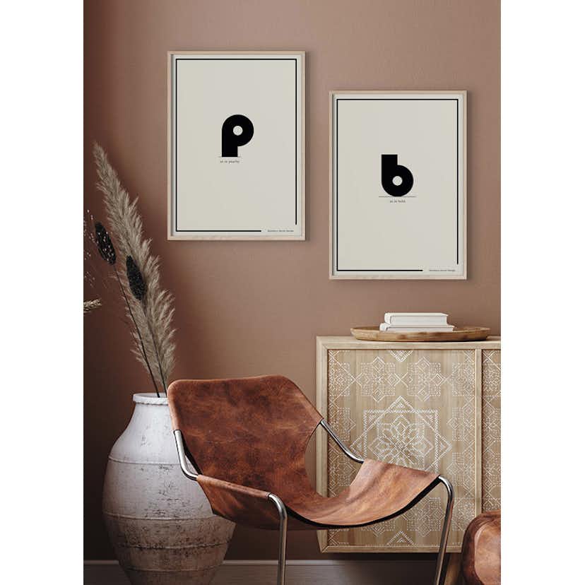 Poster Gallerix P As In Peachy