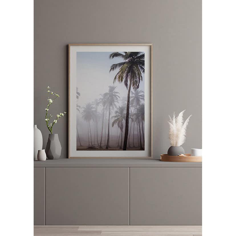 Poster Gallerix Palms In Haze