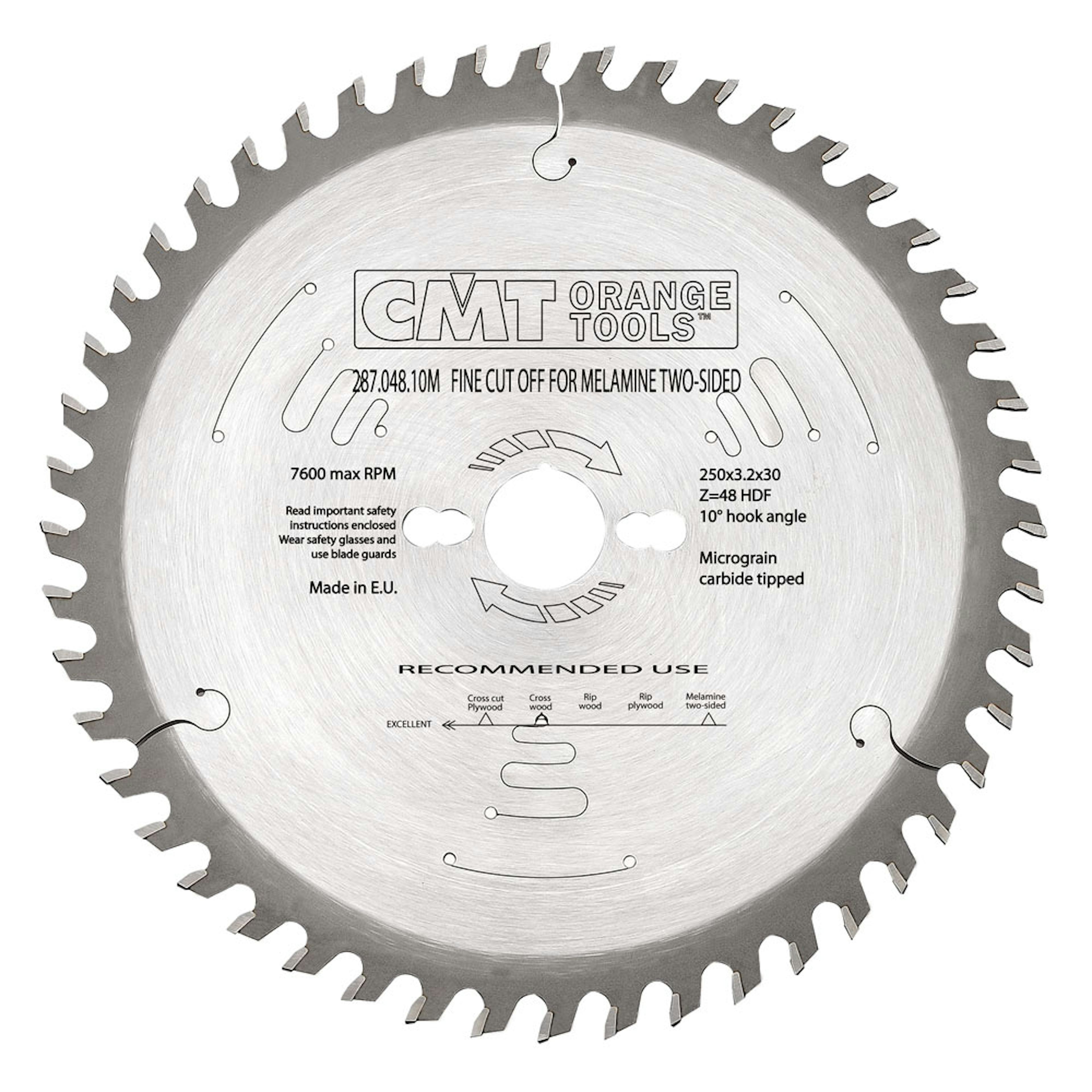 Sågklinga CMT Orange Tools HDF Dubbelsidig laminat/melamin