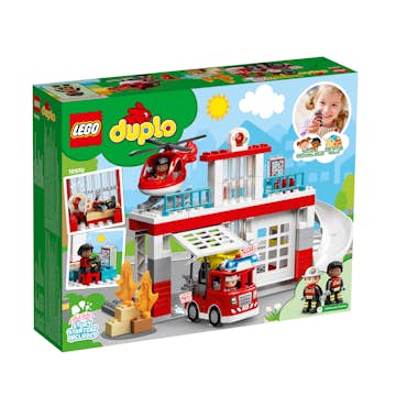Lekset LEGO Duplo Brandstation & Helikopter