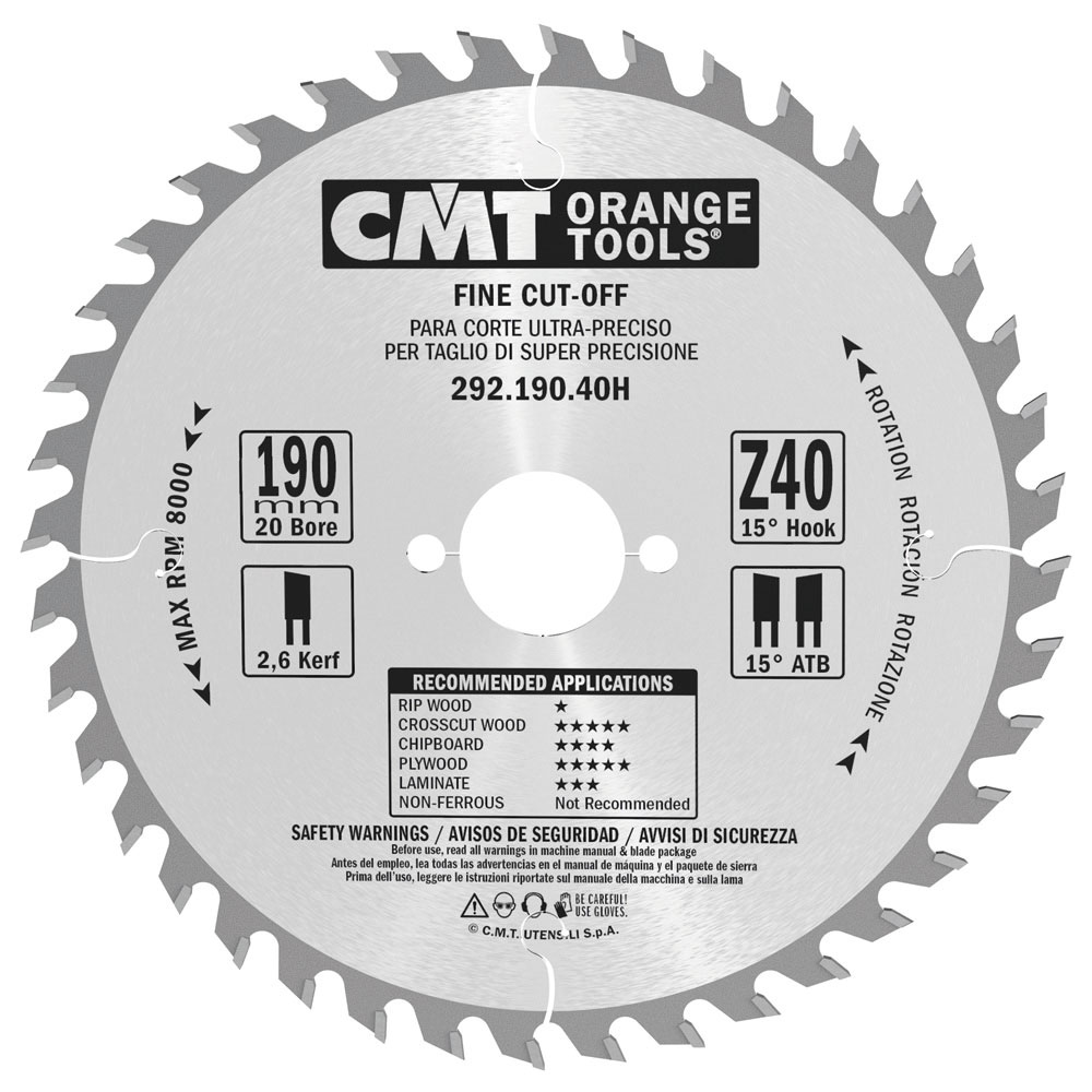 Cirkelsågklinga CMT Orange Tools W